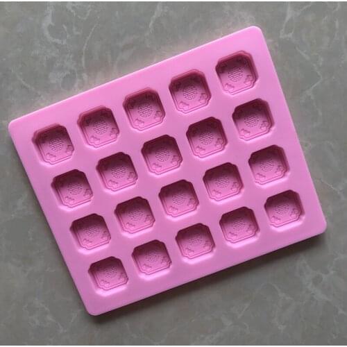 20 Silicone Chocolate Mold with Pattern Ice Grid Mold Xg678