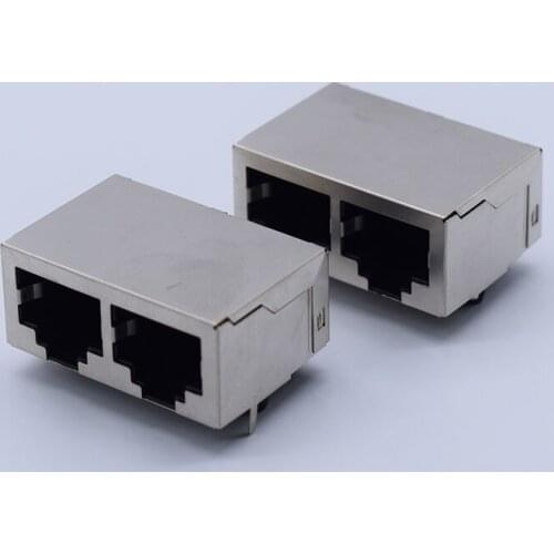 21 mm of 59 RJ45 socket network interface RJ45 socket 1 * 1 * 2 and 4 double mouth four network socket