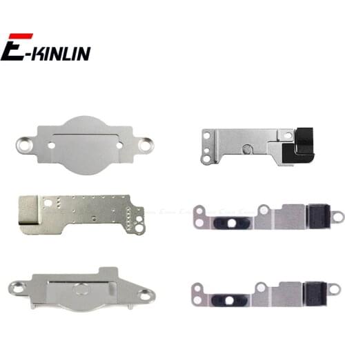 5pcs/lot For iPhone 5 5S SE 2020 5C 6 6S 7 8 Plus Home Button Spacer Clip Holder Metal Plate Bracket Cover Repair Parts