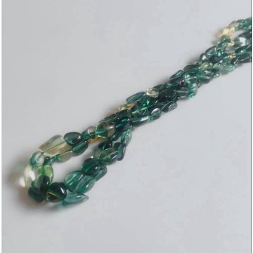 6-10MM 92Pcs-2strands/pack Natural Green Quartz Semi-precious Stone Bead Natural Stone Jewelry Loose Beads Jewellery Strands