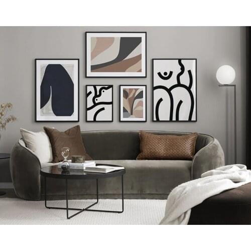 Abstract Modern Body Line Sketch Posters And Prints Wall Art Picture Canvas Poster For Living Room Decoration Home Painting