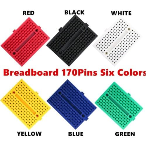 Solderless 170 Points Mini Breadboard Prototype Experiment Test Breadboard 170 Tie-points 35*47*8.5mm for arduino diy kit