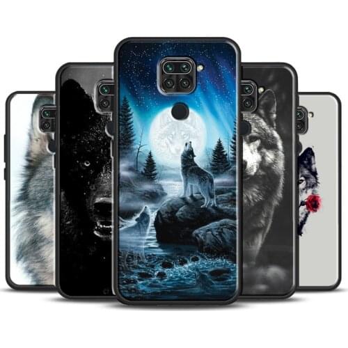 Animal The Wolf Howl Phone Case For Xiaomi Redmi Note 10 9 Pro 9S 8T 8 Pro Coque For Redmi 9 9C 9A 8A 9T K40