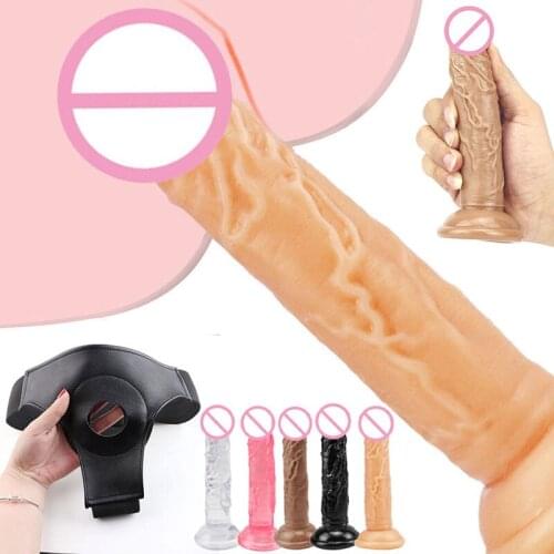 Erotic Accessories Pant Strap-On Silicone Dildo Sex Toys For Woman Lesbian Masturbator Anal Butt Plug G Spot Dildos BDSM Bondage