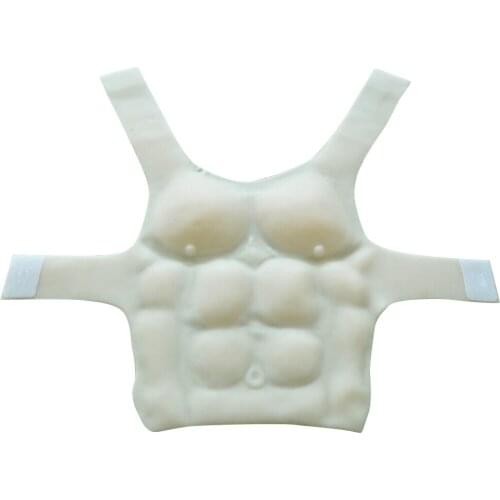 2300g Shoulder strap fake chest muscle Man Fake Chest Muscle Belly Macho Man Artificial Simulation Cosplay Party Dress