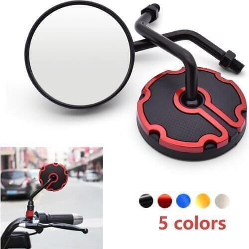 Quality Motorcycle Back View Mirror Electric Bicycle Rearview Mirrors Moped Side Mirror 10mm Round