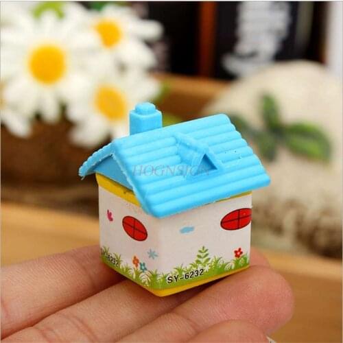 Creative stationery cute creative eraser small house eraser student supplies eraser