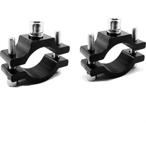 2pcs Motorcycle Headlight Mounting Bracket Relocation Clamps Driving Hunting Light Holder For 18-38mm Tube Fork