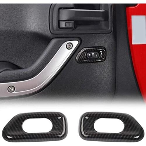 Door Handle Lock Switch Button Cover Abs Decoration Frame Trim for Jeep Wrangler 2010- Car Interior Accessories