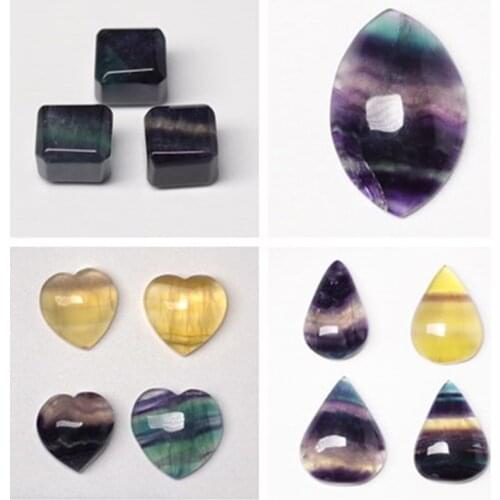 Natural Crystal Colored Fluorspar Healing Stone Handmade Crystal Healing Crystal Home Decor DIY Gift Random Shipping