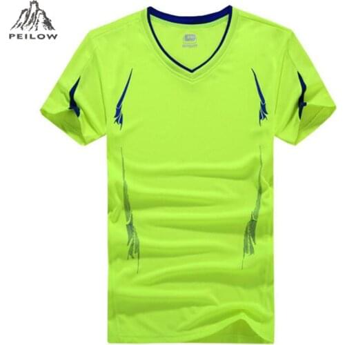 PEILOW Plus Size 6XL 7XL 8XL 9XL T-Shirt Summer Men Quick-Dry Breathable Casual Short Sleeve T-Shirt sporting T-Shirt For Men