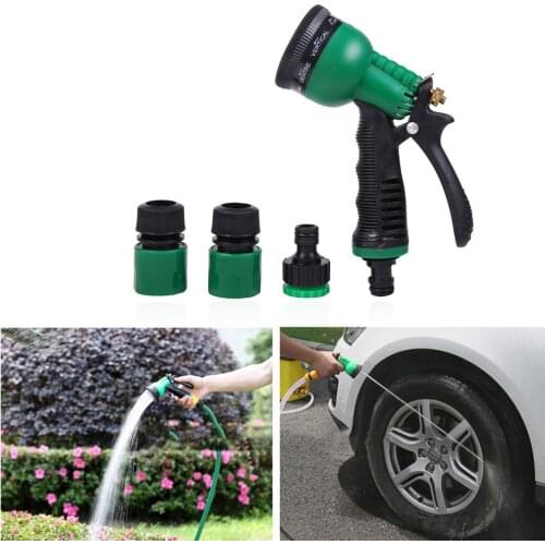 Portable Adjustable Garden Hose High Pressure Gun Sprinkler Nozzle Water Spray Gun Car Wash Hose Garden Water Gun Nozzl
