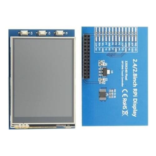 Raspberry Pi 3B+/4B 2.8 inch 26PIN SPI TFT LCD Touch Screen with Adapter Board ILI9341 Controller 320*240