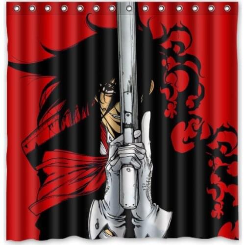 Hellsing shower curtain personalized badkamer gordijn drop shipping polyester waterproof shower curtain 71*71 inch