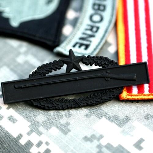 WW2 US USA Military Army Combat Infantry 2ND AWARD Badge PIN BLACK