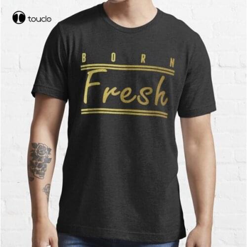 Born Fresh Gold T Shirt Sneaker Heads Basketball Shoes Fresh Will Smith Gift For Fans Gift For Men And Women Gift T-Shirt