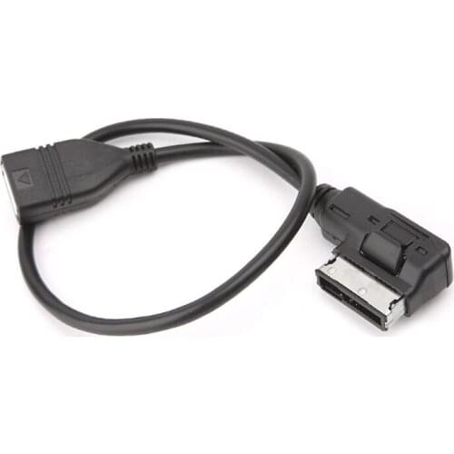 1Pc Car USB AdapterAUX Media Interface USB Female Audio Adapter Cable AMI For Mercedes Benz