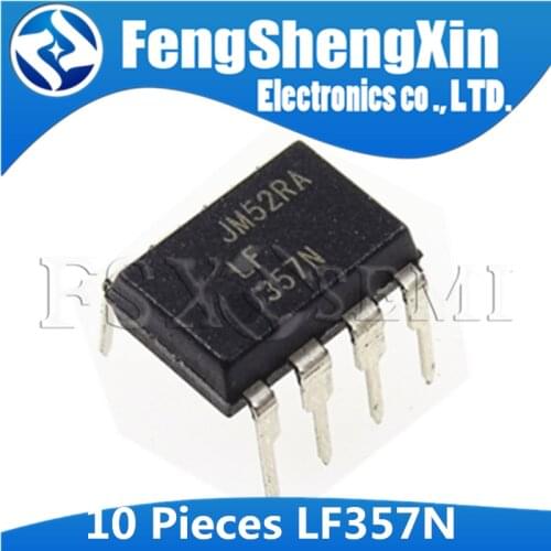 10PCS LF357N DIP8 LF357 DIP 357N DIP-8 LF357P WIDE BANDWIDTH SINGLE J-FET OPERATIONAL AMPLIFIERS IC