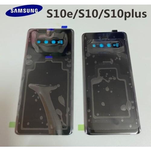 100% Original SAMSUNG Galaxy S10 plus G975 G973 S10E G970 Back Glass Battery Cover Rear Door Housing Case Back Glass Cover Parts