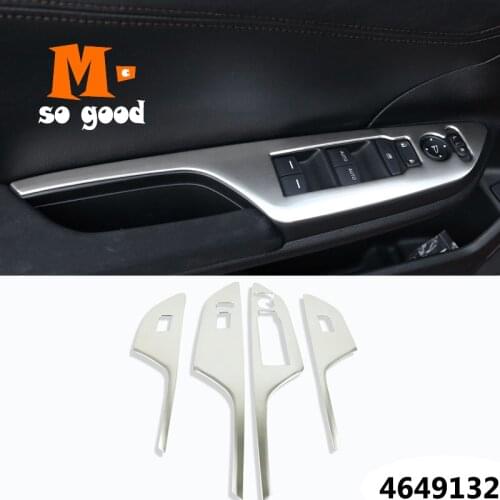 2016 2017 For Honda Civic 10th door Window glass Lift Control Switch Panel Cover trim Stainless steel styling accessories