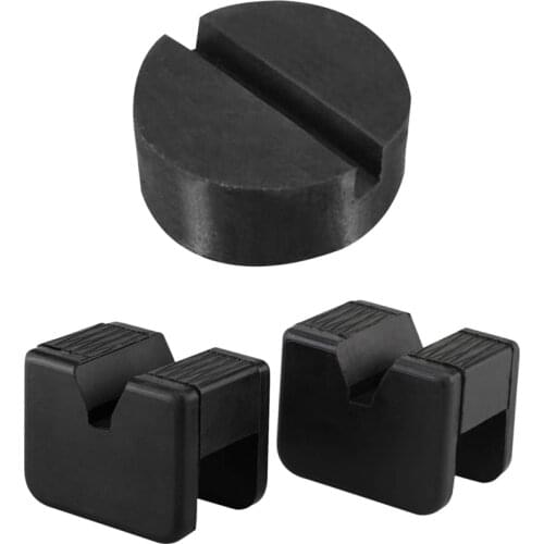 3Pcs Car Rubber Disc Pad Car Vehicle Jacks Pad Adapter Tool - 2Pcs 63 x 44 x 50Mm x 17Mm & 1Pcs 60Mm x 23Mm x 8Mm