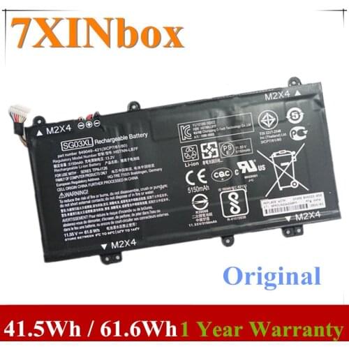 7XINbox 11.55V 41.5Wh/61.6Wh Original SG03XL Laptop Battery For HP M7-U009DX HSTNN-LB7E TPN-I126 3ICP7/61/80 SG03XL