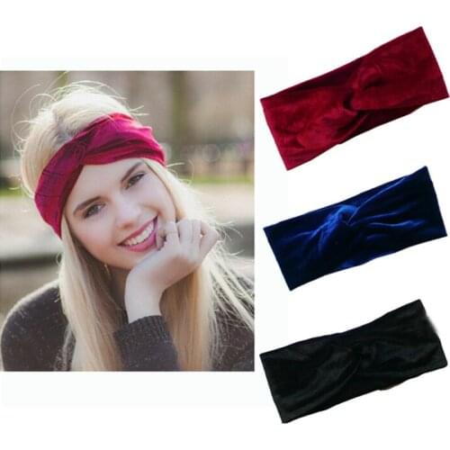 Velvet Twist Headband Women Earmuffs Earwarmers Noble Scrunchy Twist Hair Band Turban Headband Bandana Bandage On Head For Women