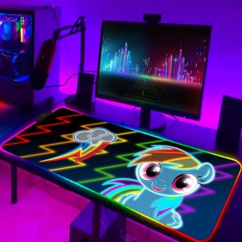 Large Mouse Pad Gamer My Little Pony Gaming Keyboard Mat Backlit Mat Pc Accessories Gaming Mousepad Rgb Mouse Mats Xxl Mausepad