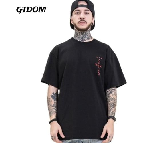 GTDOM Mens 2021 Summer New European Popular Logo Rap Peripheral Co-branded Casual Loose Short Sleeve T-shirt Casual Couples