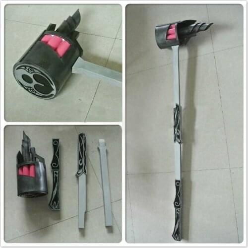 RWBY Nora Valkyrie Weapin Hammer Magnhild Cosplay Replica Prop