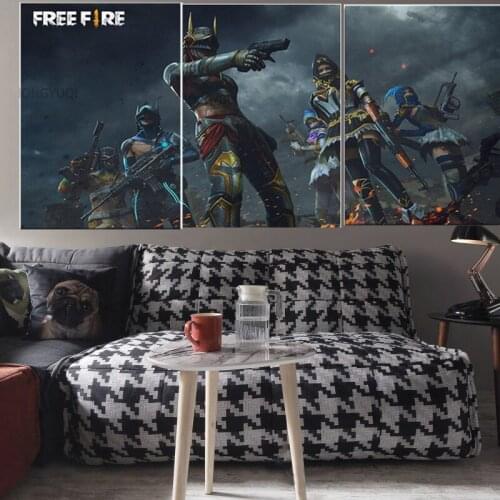 Home Decor Modular Canvas Garena Free Fire Game a living room Poster Home wall Canvas Painting Wholesale1