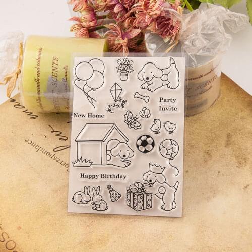 NCraft Clear Stamps Scrapbook Paper Craft Clear stamp scrapbooking dog silicone