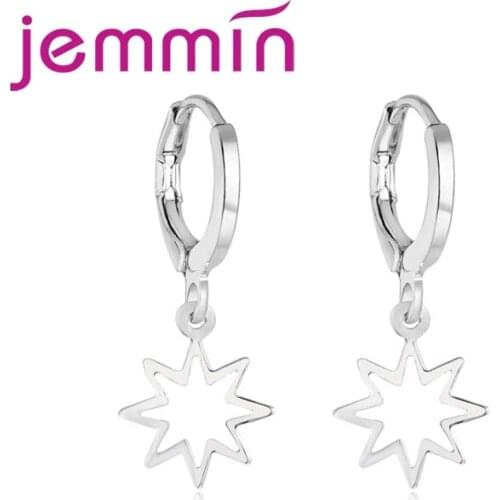 New Fashion Star Charms Earrings 925 Sterling Silver Drop Earrings For Women Girls Korean Jewelry