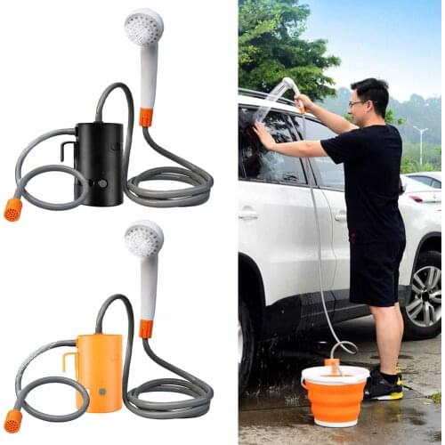 Portable Electric Shower Rechargeable Bathing Pump for Outdoor Sport Travel Caravan Van Car Camping Shower
