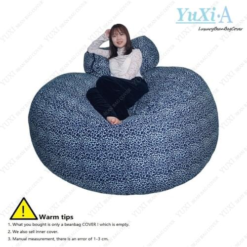 Dropshipping Lounge Furniture xxl seat sac Futon Couch Coat New Giant No Stuffed Bean Bag Cover Room Relax