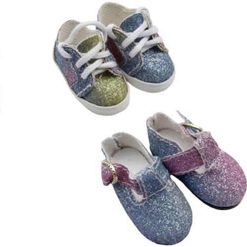 15Cm Plush Doll Rainbow Shoes also Fit 1/6 BJD Dolls 30cm BJD Dolls Toy Shoes Accessories Birthday Gift for Girls