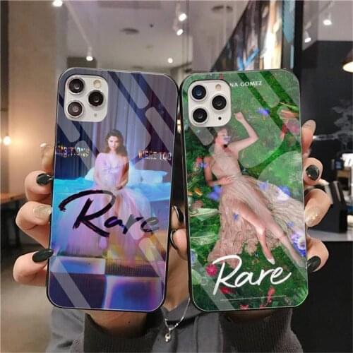 Selena Gomez Rare Phone Case Tempered Glass For iPhone 12 Pro Max Mini 11 Pro XR XS MAX 8 X 7 6S 6 Plus SE 2020 Cover