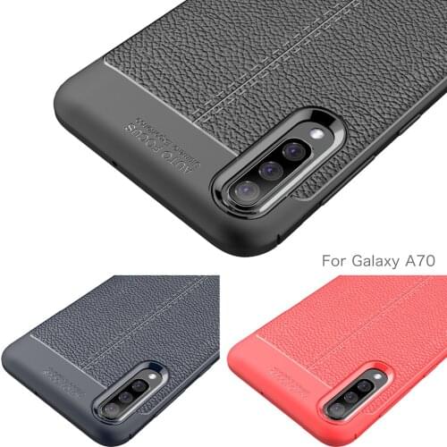 Luxury Silicone Case For Samsung galaxy A70 A50 A40 A30 A10 Cover Carbon Fiber Soft Back Phone Cover Shockproof funda Coque Etui