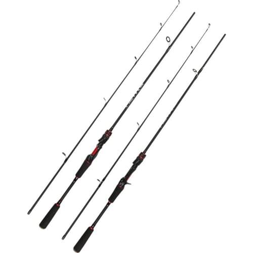 Fishing Rod Carbon Fiber 1.8m ML Casting Lure Fishing Rod 2 Sec Fiber Gun Handle Straight Handle Road Spinning Rod