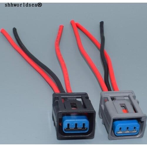Shhworldsea 3 Pin/Way 2.2mm Ignition Coil High Voltage Connector Plug For Ford Focus COIL Honda 1W7T-14A464-MA left and right