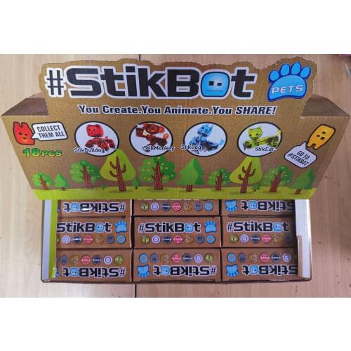 Stikbot animal puppet sucker doll joint puppet toys freeze animation Action Figure Filming Animation Toys