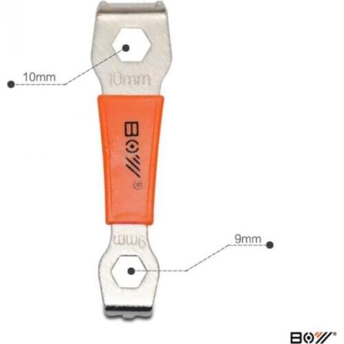 Bike Cranket Tool Portable Multifunctional Bike Chain Wheel Wrench Carbon Steel Crank Set Bolt Fixed Chain Ring Wrench
