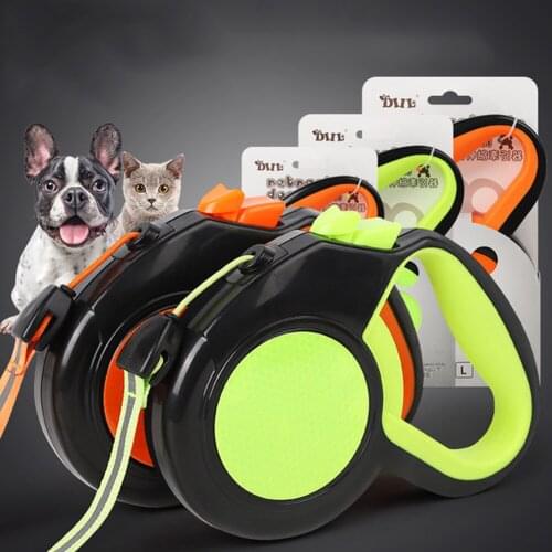NEW Retractable Dog Leash Automatic Extending Nylon Puppy Pet Dog Leashes Lead Dog Walking Running Leash Traction Rope