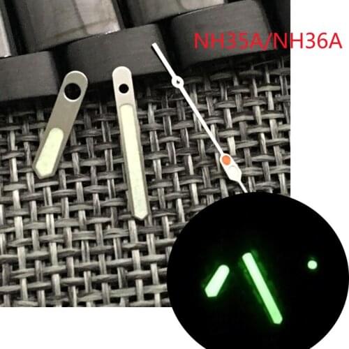 Green C3 Luminous Watch Hands For Japan NH35 NH36 Automatic Mechanical Movement Replacement Repair Accessories