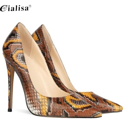 CIALISA Woman High Heel Pump Slip On 2020 Summer New Pointy Silver Stiletto Heels Fashionable Sexy Versatile Fine Heel Shoes
