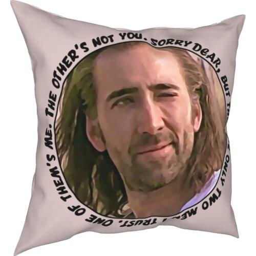 2021 high-quality movie characters Said Sorry Pillowcase Printed Polyester Cushion Cover Decor Pillow Case Cover Home Zippered