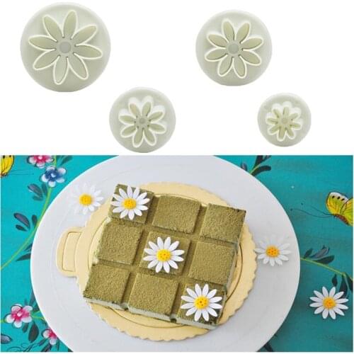 Pastry 3D Die Fondant Cake Cutter Plunger Cookie Mold Sugarcraft Flower Decorating Mold DIY Tools