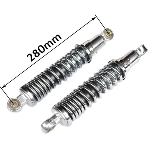 One Pair 280mm motorcycle rear Chrome shock absorber Suspension For Monkey Z50 50CC Bike Motorcycle Accessories