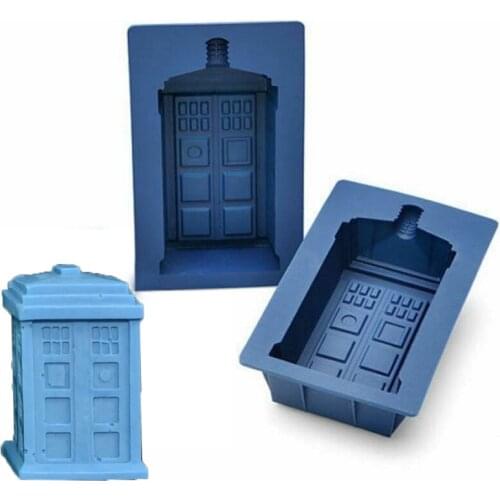 Doctor Who Tardis Ice Cube Trays Dr. Who Silicone Ice Mold Cake Muffin Baking Pan Jello Chocolate Gelatin Mold Soap Mould