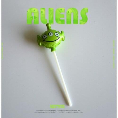 24piece 8cm Toy story the gree man robot Alien PVC Action Figure Model Toy Alien DIY Materials